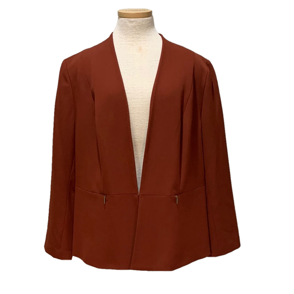 Kasper sz 18W rusty orange career blazer/jacket